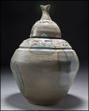 Salt Fired Pot With Lid